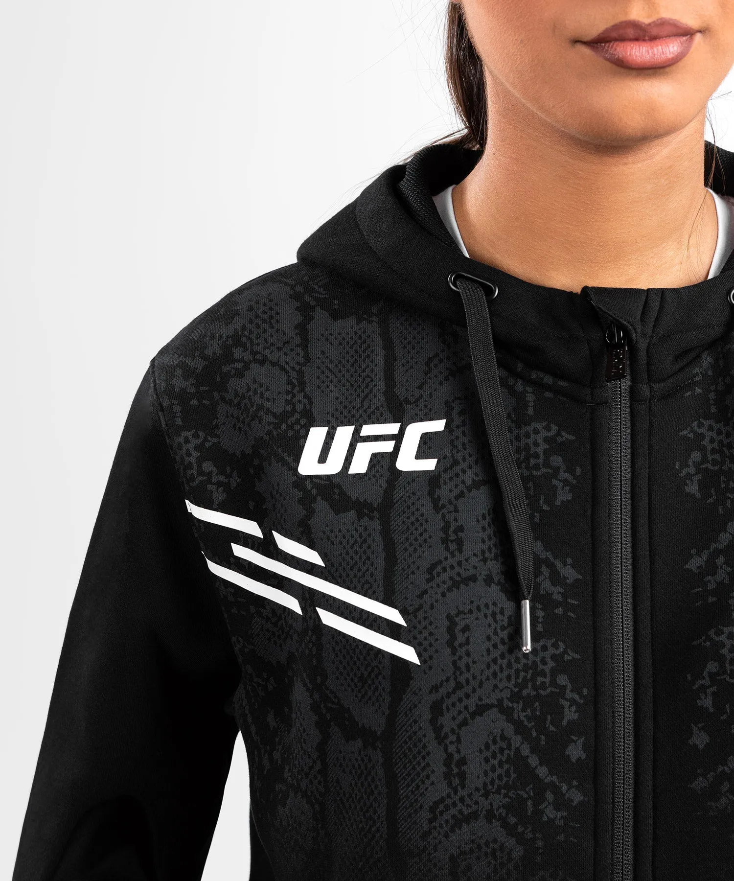 UFC Adrenaline by Venum Replica  Women’s Zip Hoodie - Black