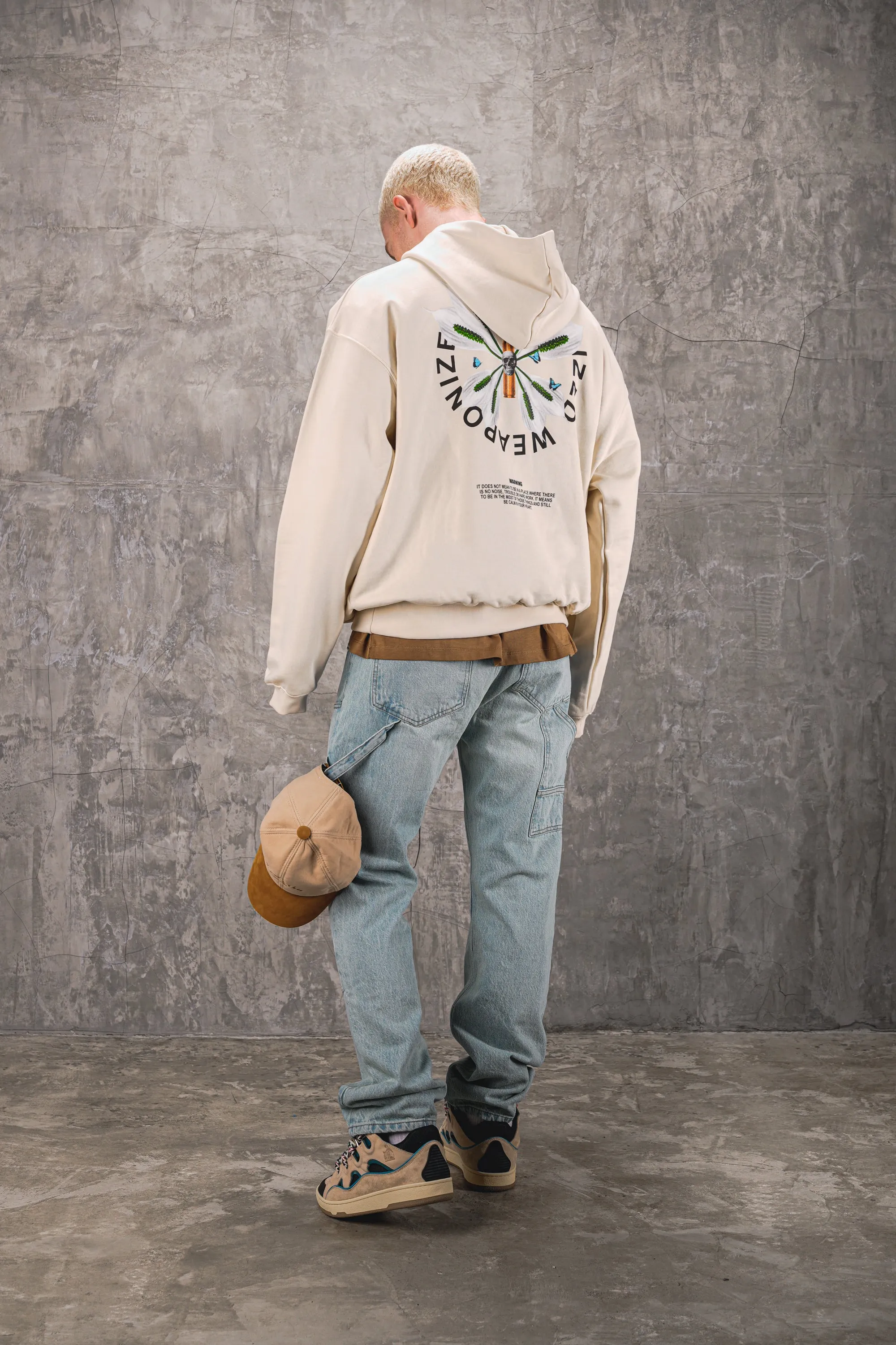 Weaponized 480GSM Oversized Hoodie - Timeless Cream