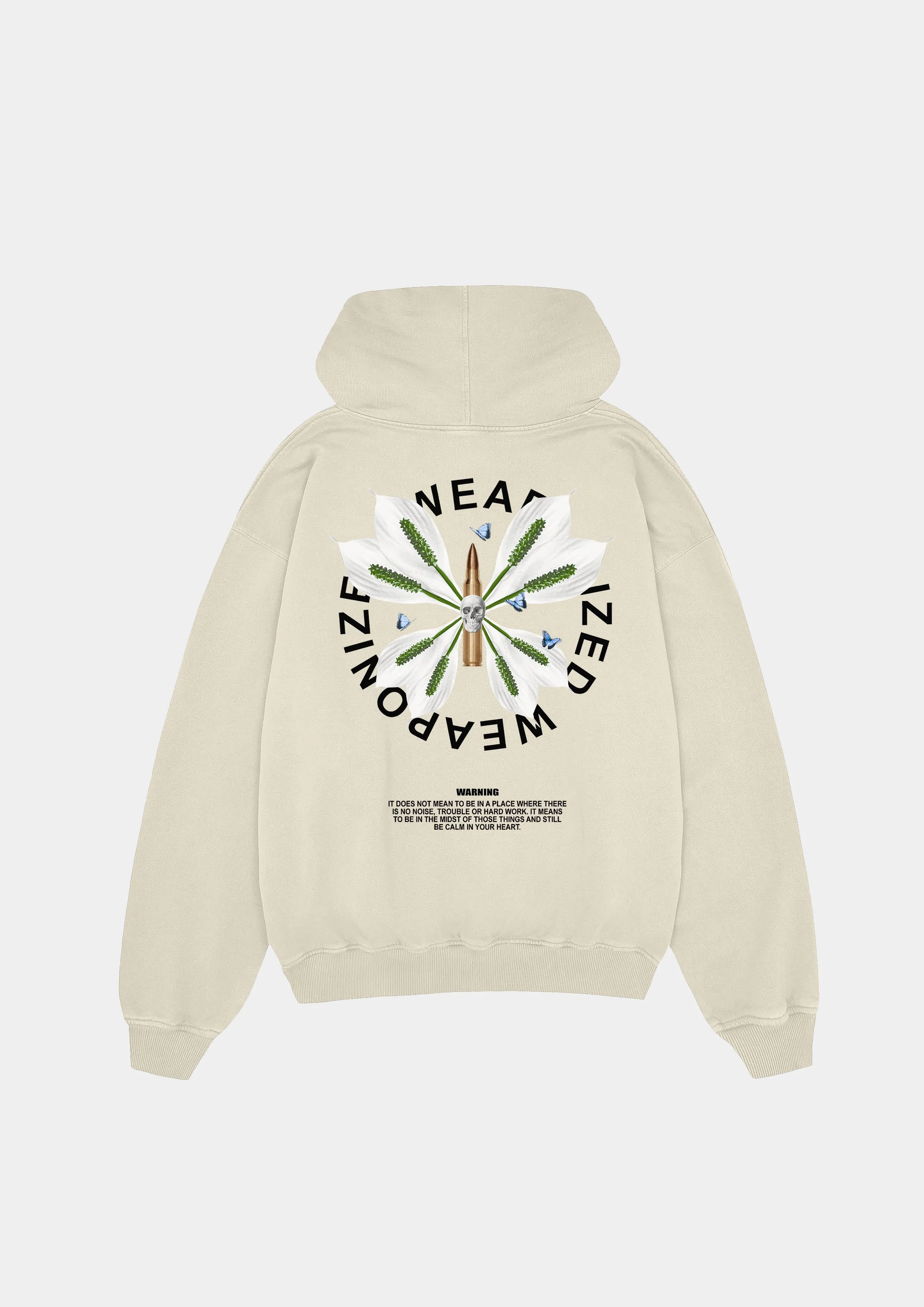 Weaponized 480GSM Oversized Hoodie - Timeless Cream