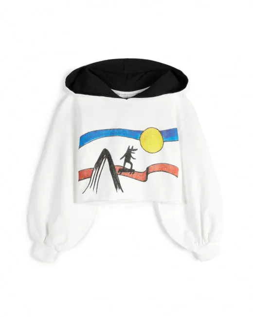 WOLF AND RITA An Ode To Summer DLIA ECRU HOODED SWEATSHIRT